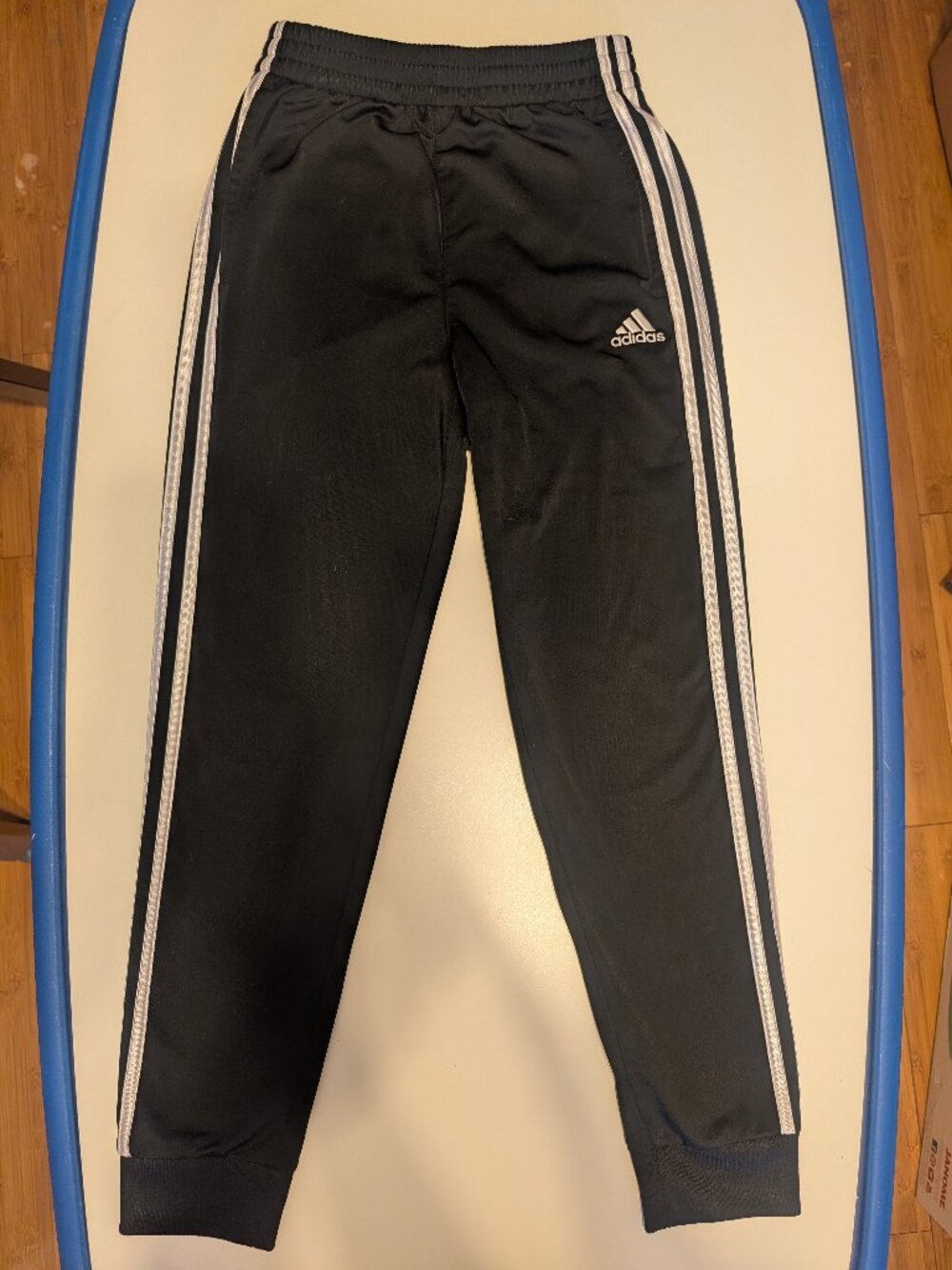 Adidas Boys Medium 10/12 Track Pants Black/White